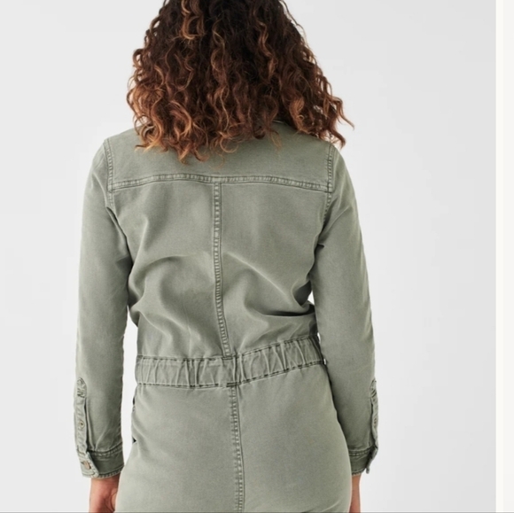 Faherty Overland Twill Jumpsuit olive XS NWT - Picture 4 of 10